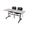 Kobe Rectangle FlipTop Table, 60" W, 29" H, Laminate Top, Maple MKFT6030PL47BK - alternate 1